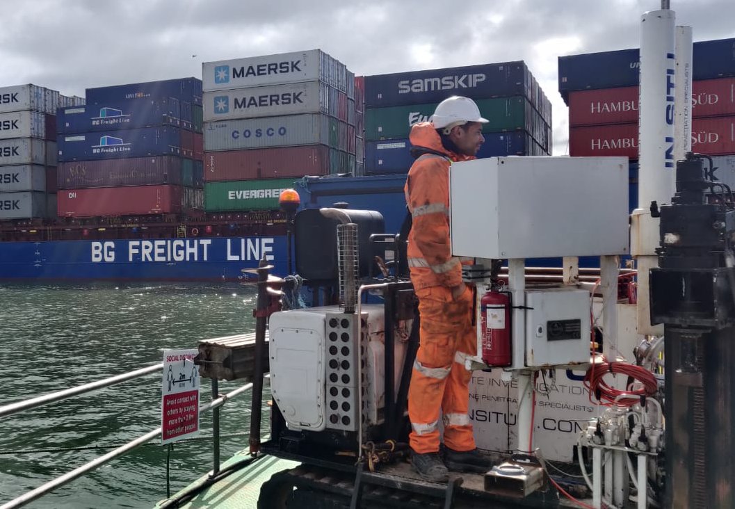 Cone Penetration Testing (CPTs) Over Water In Belfast