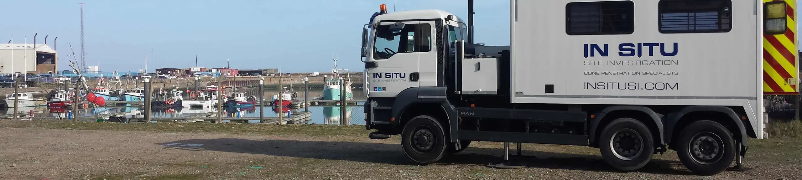 CPT rig working on site to complete cone penetration tests CPT rig working on site to complete cone penetration tests