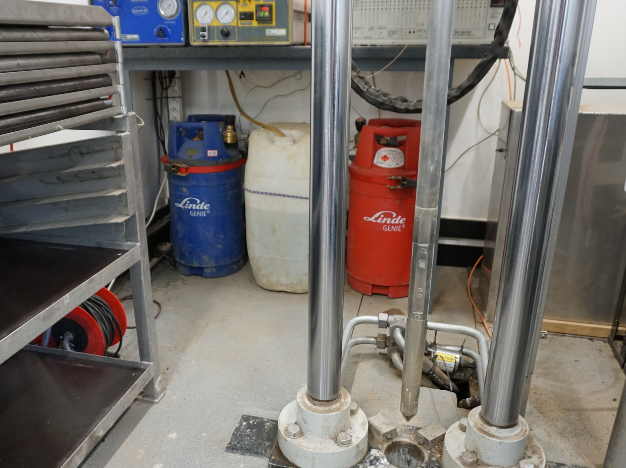 In Situ MIHPT equipment inside CPT rig Environmental Services