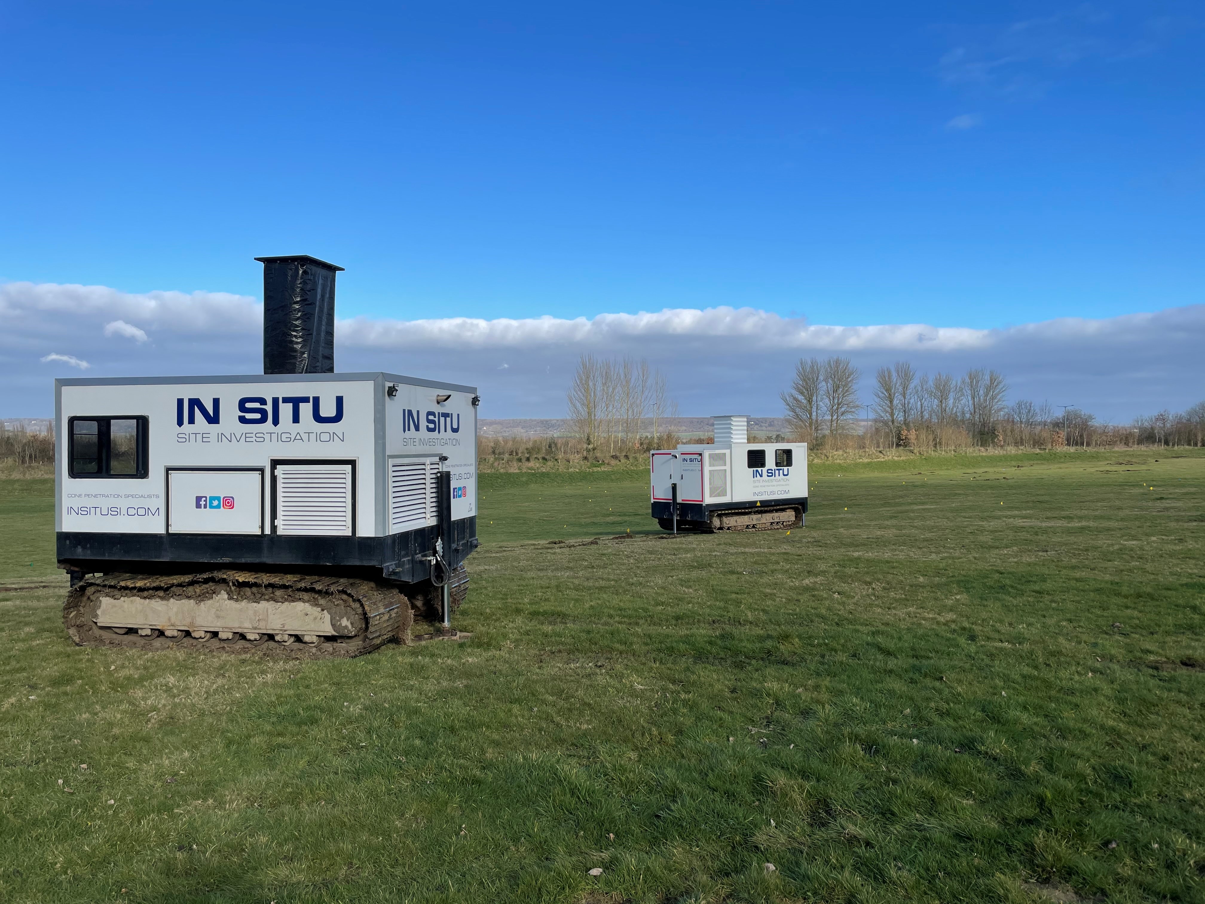 CPT rigs completing tests on site