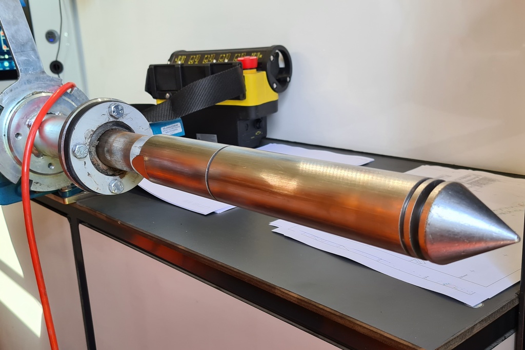 CPT cone inside CPT rig