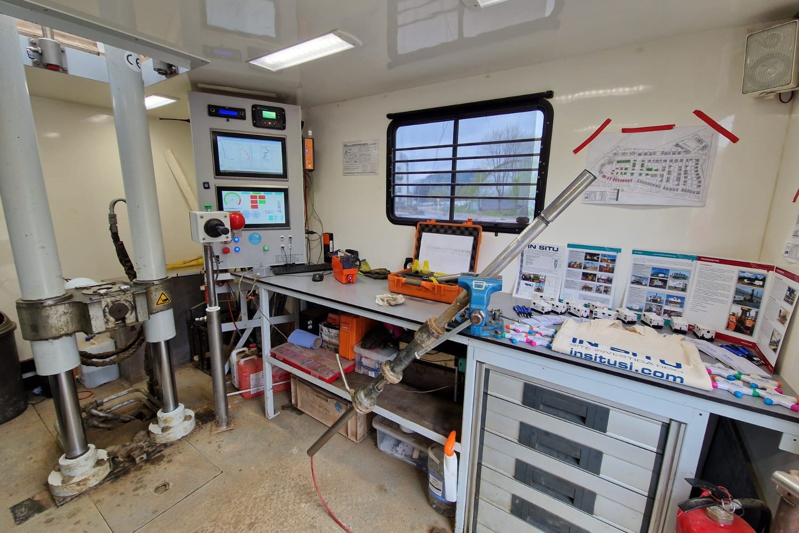 Inside a CPT rig and equipment