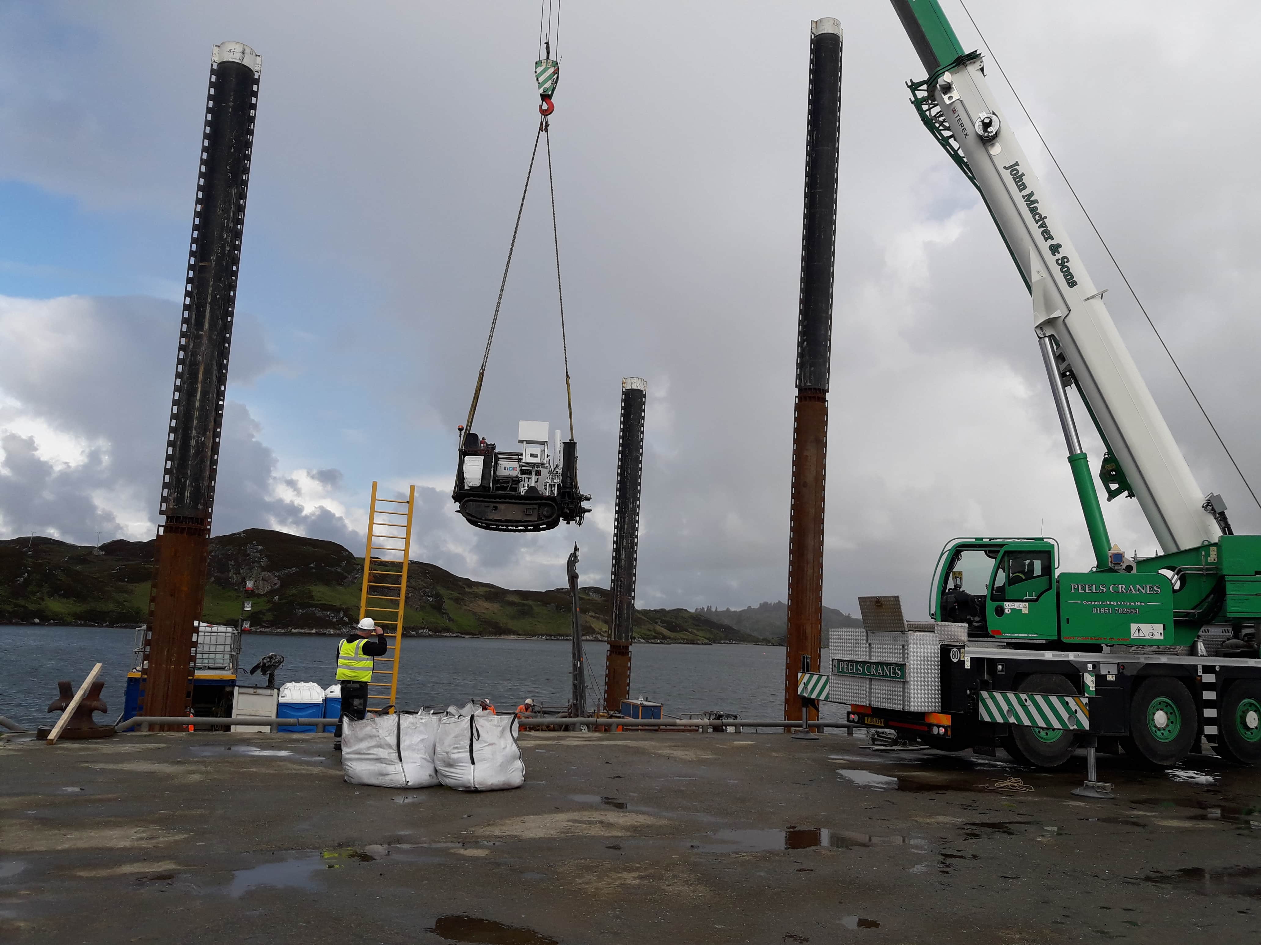 CPT rig craned onto position