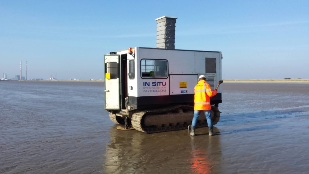 In Situ additional testing- seismic testing- CPT rig