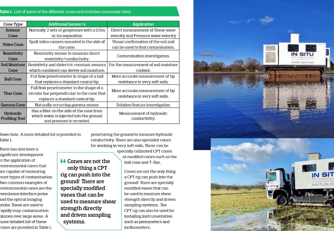 AGS Magazine Article- Introduction to Cone Penetration Testing