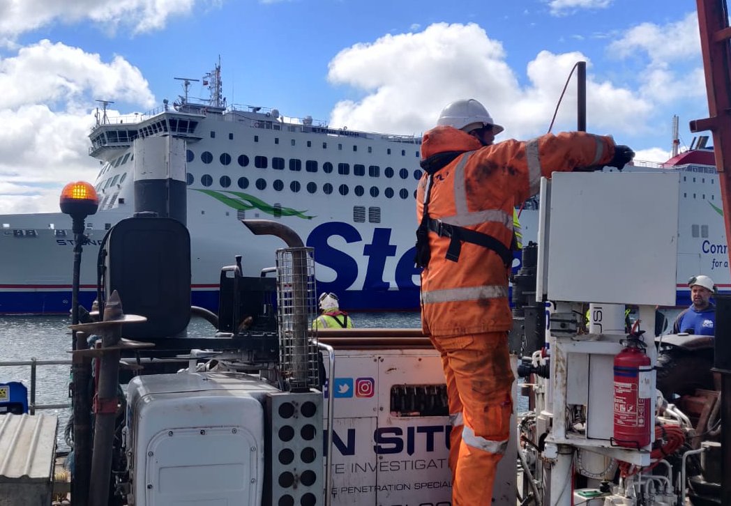 Cone Penetration Testing (CPTs) Over Water In Belfast