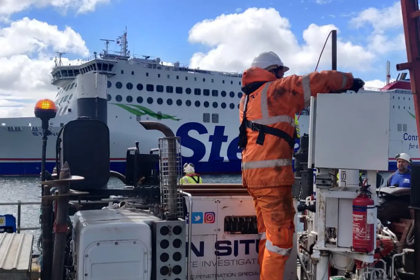 Cone Penetration Testing (CPTs) Over Water In Belfast Cone Penetration Testing (CPTs) Over Water In Belfast