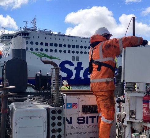 Cone Penetration Testing (CPTs) Over Water In Belfast